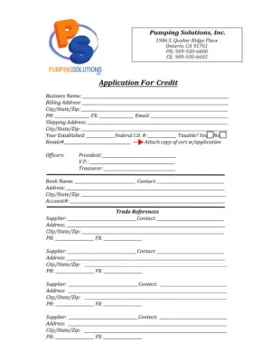 Credit Application