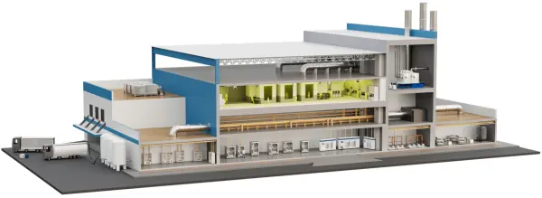 Building with AODD Pumps being used for Semiconductor Manufacturing